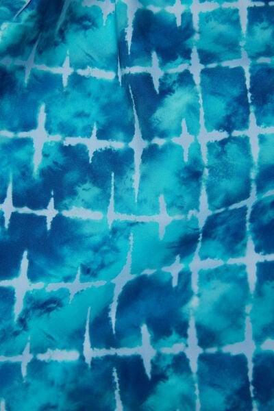 Blue Printed Swimming Shorts, 5701_515Y, large image number 6