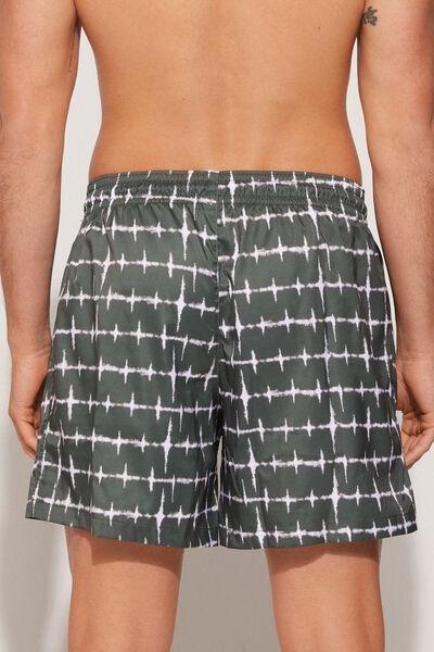 Green Printed Swimming Shorts, , large image number 2