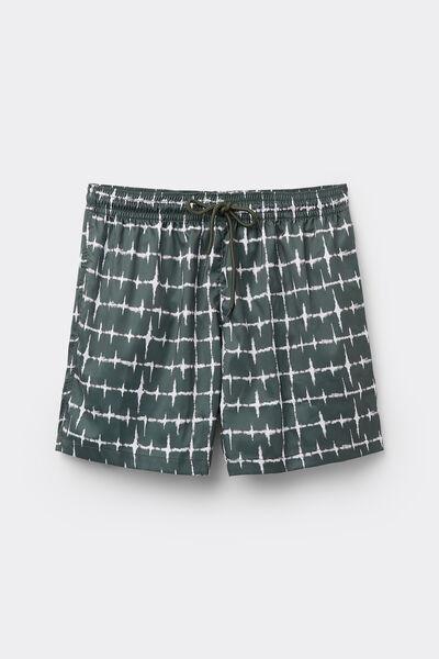 Green Printed Swimming Shorts, , large image number 4