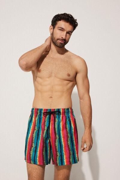 Multicolour Printed Swimming Shorts, , large image number 1