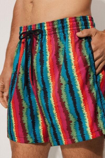 Multicolour Printed Swimming Shorts, , large image number 3