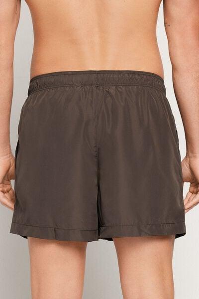Brown Basic Recycled Swimming Shorts, 5701_368Z, medium