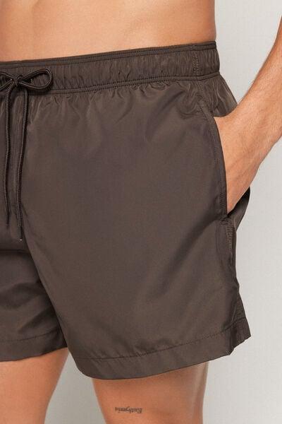 Brown Basic Recycled Swimming Shorts, 5701_368Z, large image number 3