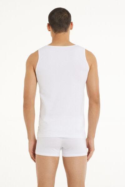 White Wide Shoulder Vest, , large image number 2
