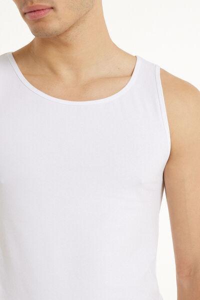 White Wide Shoulder Vest, , large image number 3