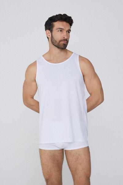 White Round Neck Camisole, , large image number 1
