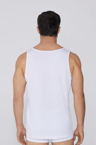 White Round Neck Camisole, , large image number 2