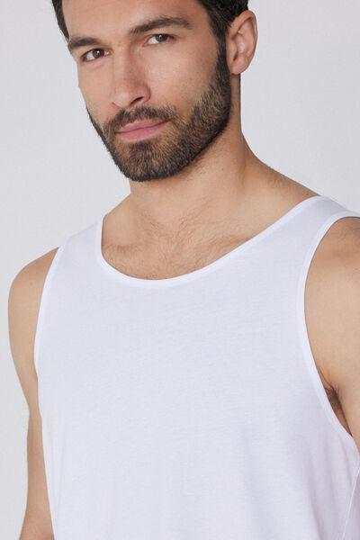 White Round Neck Camisole, , large image number 3