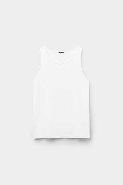 White Round Neck Camisole, , large image number 4