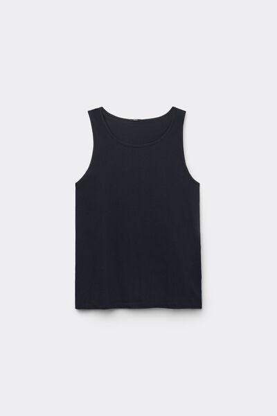 Navy Round Necked Camisole, , large image number 4