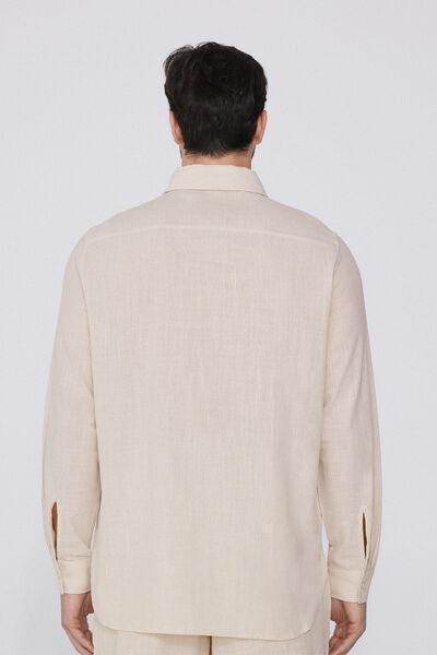Cream Long Sleeve Shirt, , large image number 2