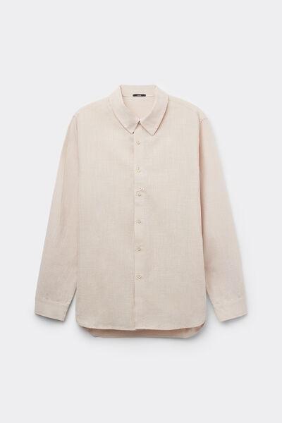 Cream Long Sleeve Shirt, , large image number 4