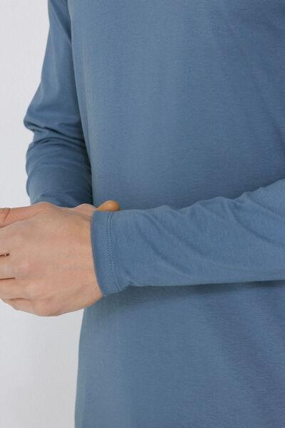 Blue Rounded Neck Top, 5701_338Y, large image number 2