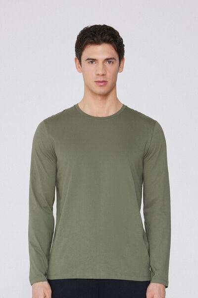 Green Rounded Neck Top, 5701_362Y, large image number 1