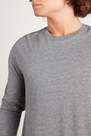 Tezenis - Charcoal Grey Blend Long Sleeve Cotton Top, Men