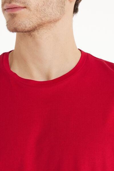 Red Long-Sleeve Round Neck Top, 5701_873V, large image number 1
