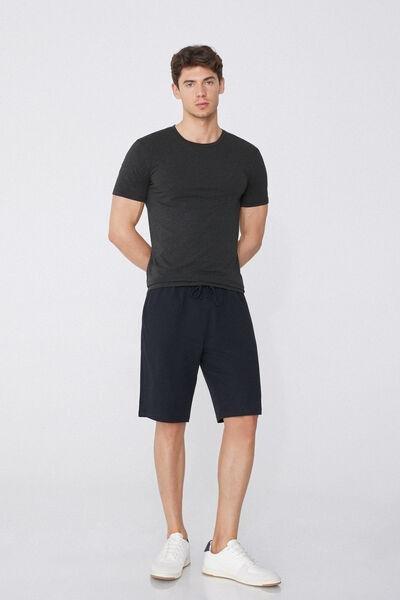 Grey Stretch T-Shirt, Dark Grey Blend, medium