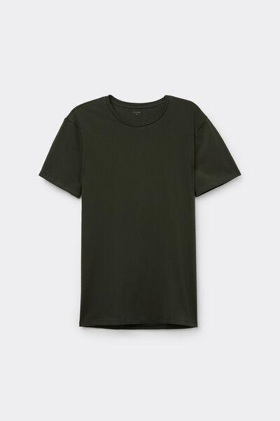 Green Organic Stretch Cotton T-Shirt, , large image number 2