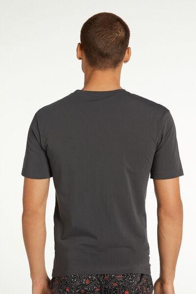 Grey V-Neck T-Shirt, , large image number 2