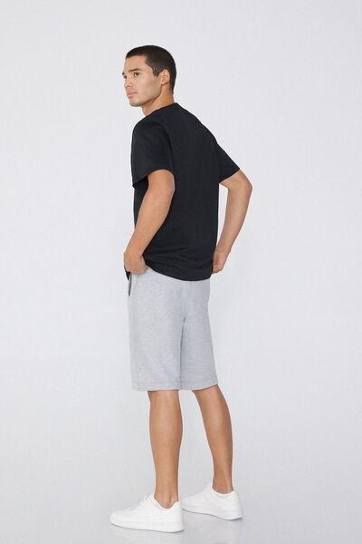 Black Round Neck T-Shirt, , large image number 1