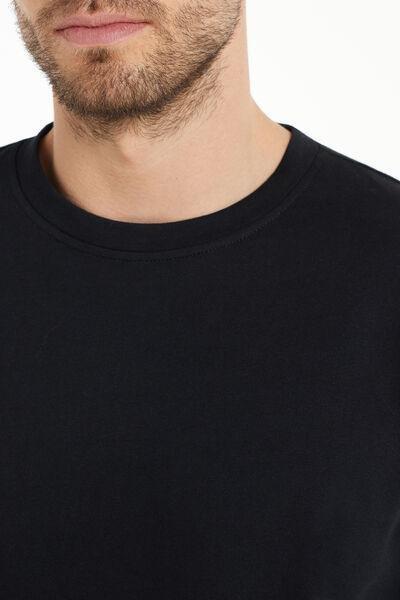 Black Round Neck T-Shirt, , large image number 3