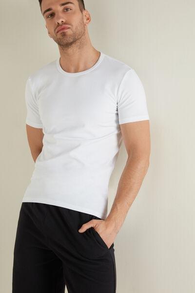 White Thermal Cotton Shirt, White, large image number 1