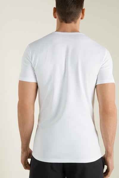White Thermal Cotton Shirt, White, large image number 2