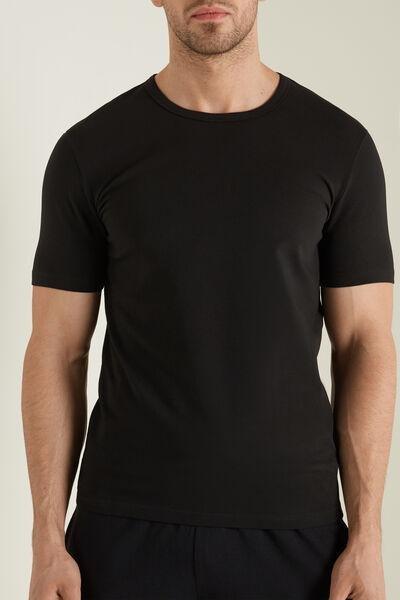 Black Thermal Cotton Shirt, , large image number 0