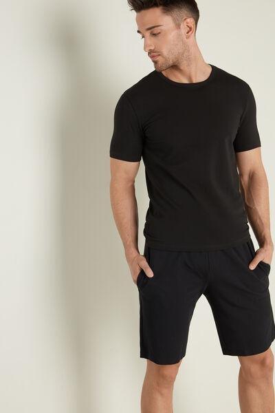 Black Thermal Cotton Shirt, , large image number 1