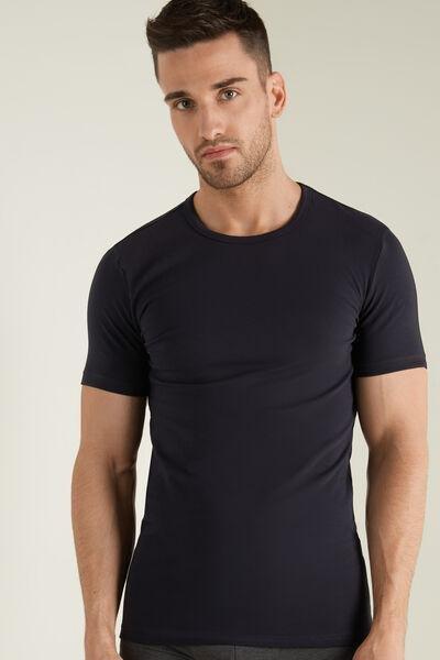 Blue Thermal Cotton Shirt, , large image number 0