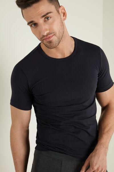 Blue Thermal Cotton Shirt, , large image number 1