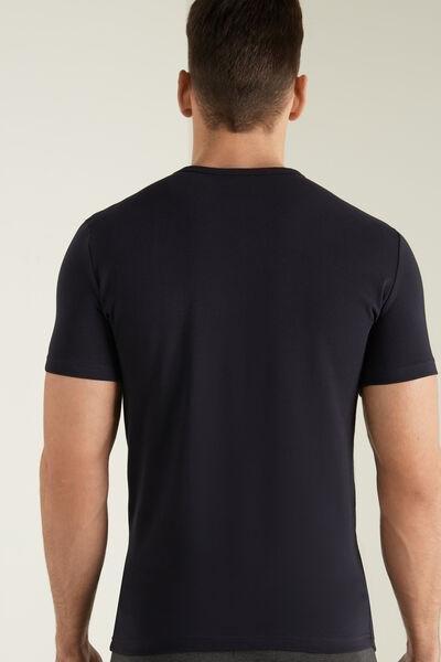 Blue Thermal Cotton Shirt, , large image number 2
