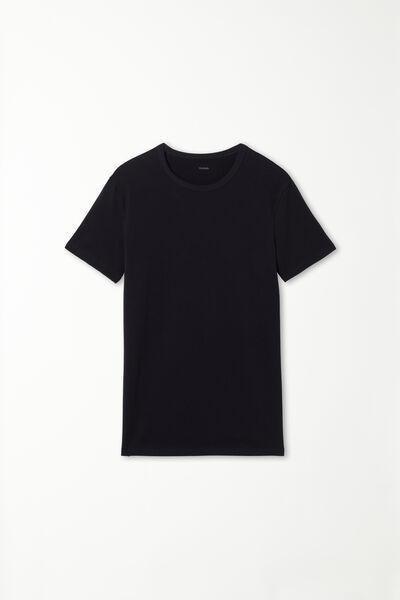 Blue Thermal Cotton Shirt, , large image number 4