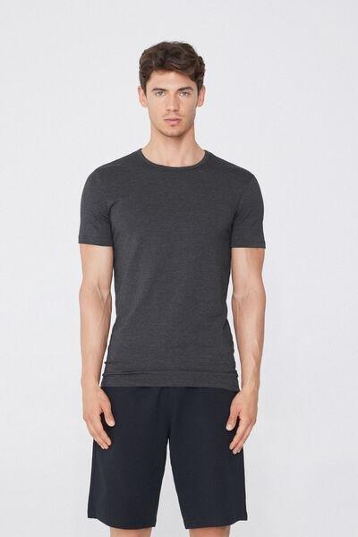 Grey Thermal Shirt, Grey Blend, medium