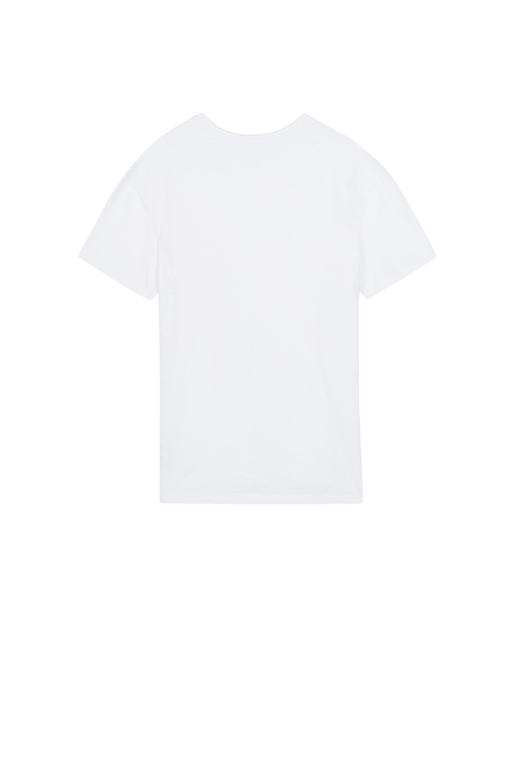 White Cotton T-Shirt With Pocket, Men, , large image number 5