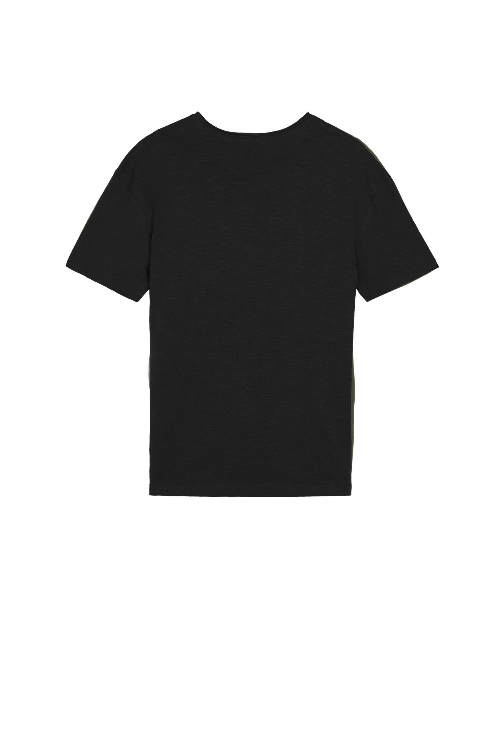 Black Cotton T-Shirt With Pocket, Men, , large image number 5