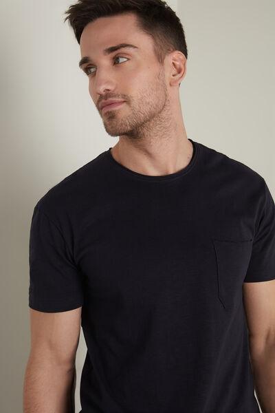 Blue Round Neck T-Shirt, , large image number 1