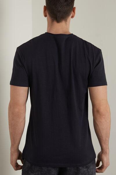 Blue Cotton Pocket T-Shirt, , large image number 2