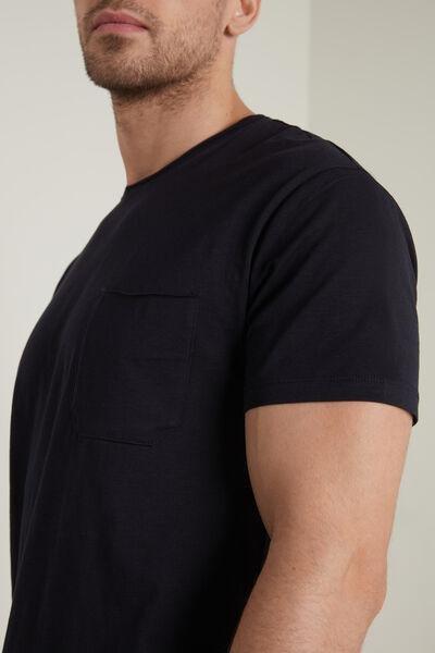Blue Cotton Pocket T-Shirt, , large image number 3