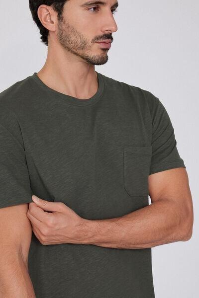Green Pocket Detail T-Shirt, , large image number 3