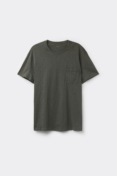 Green Pocket Detail T-Shirt, , large image number 4