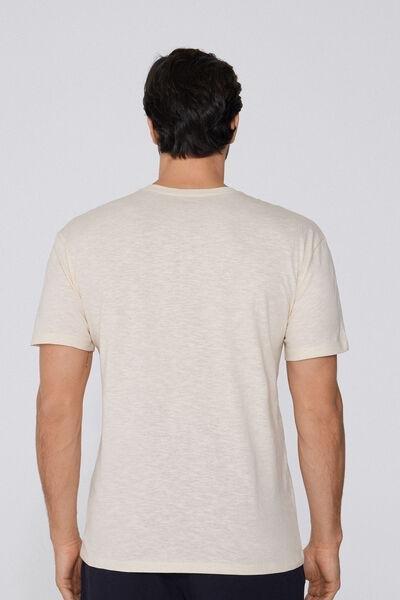Beige Pocket Detail T-Shirt, , large image number 2