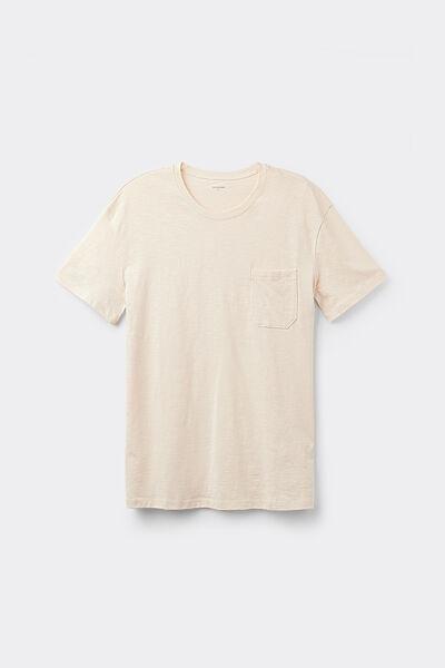 Beige Pocket Detail T-Shirt, , large image number 4