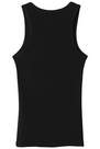 Tezenis - BLACK Ribbed Cotton Vest Top