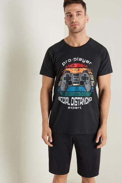 Black Printed Co-Ord Set, , large image number 1