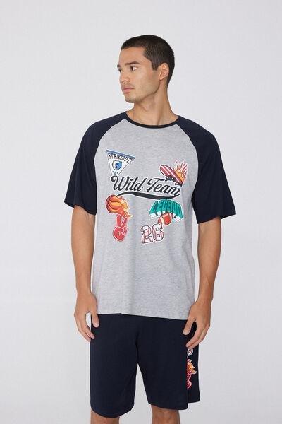 Multicolour Printed Pyjama Set, 5701_942W, large image number 1