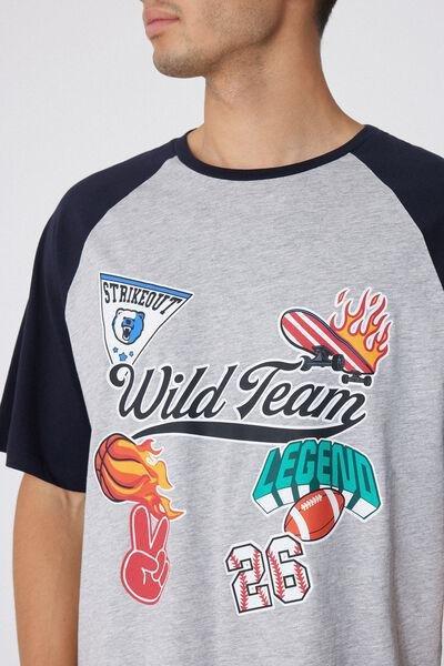 Multicolour Printed Pyjama Set, 5701_942W, large image number 3