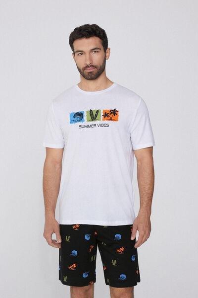 Multicolour Printed Pyjama Set, , medium