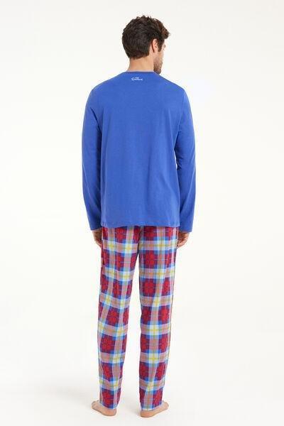 Tezenis - Blue The Simpsons Print Long Pyjama Set