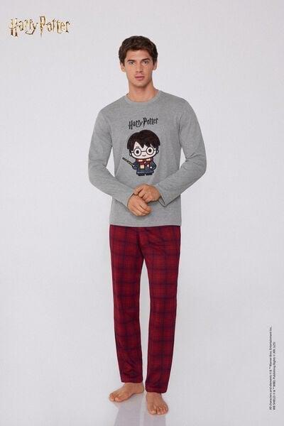 Grey / Red Harry Potter Patch Cotton Pyjama Set, 5701_970Y, large image number 0